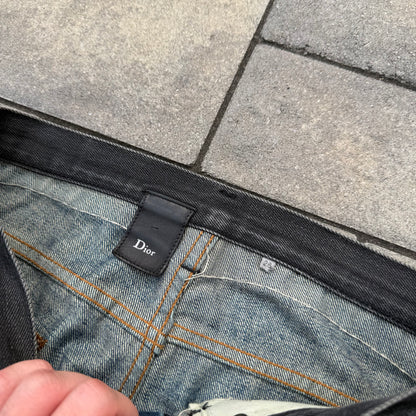 AW06 Dior Homme Bootcut Cummerbund Denim