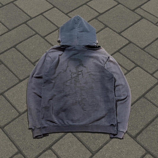 AW02 Raf Simons Black Virginia Creeper Roots Hoodie