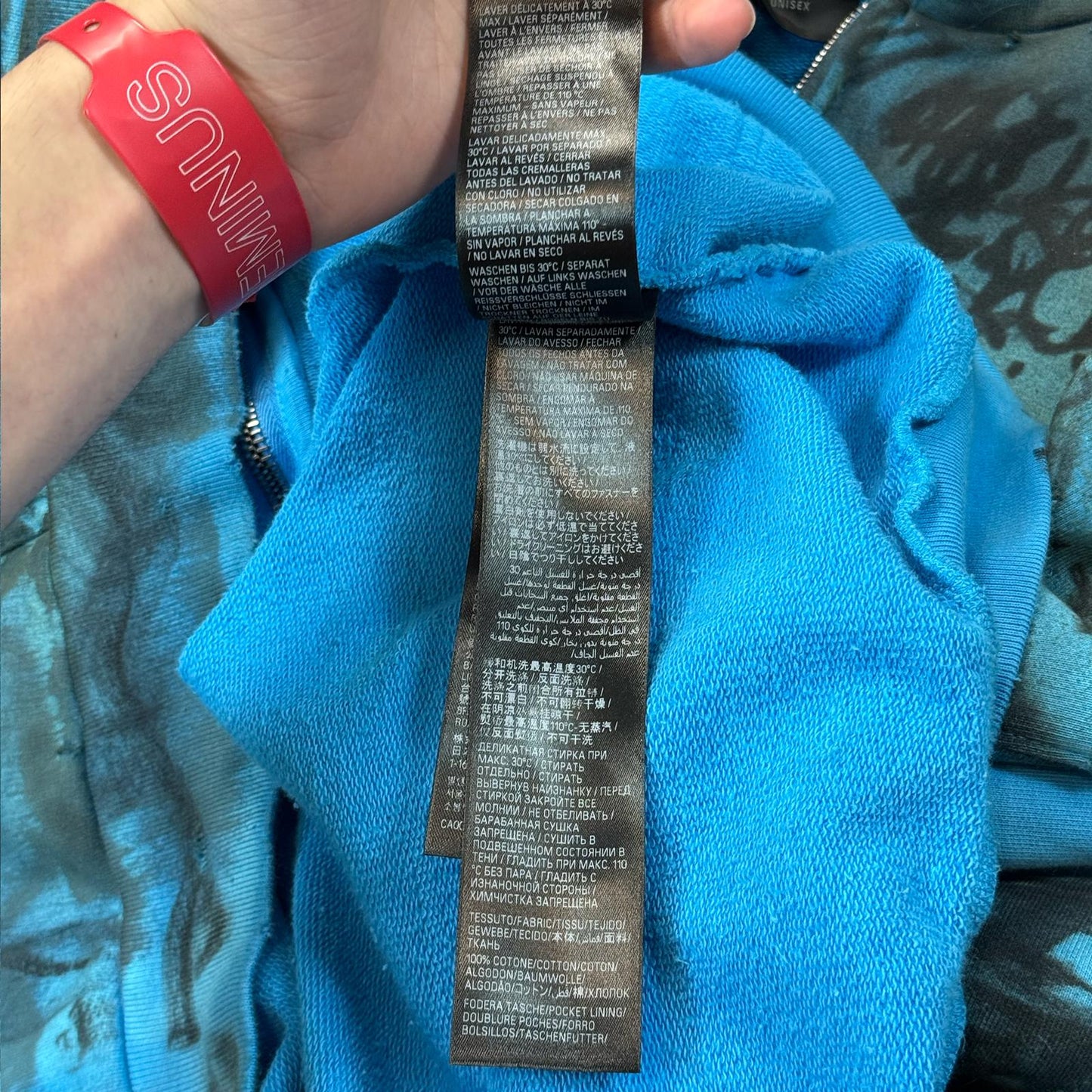 SS23 Balenciaga Blue Skater Zip-Up Hoodie
