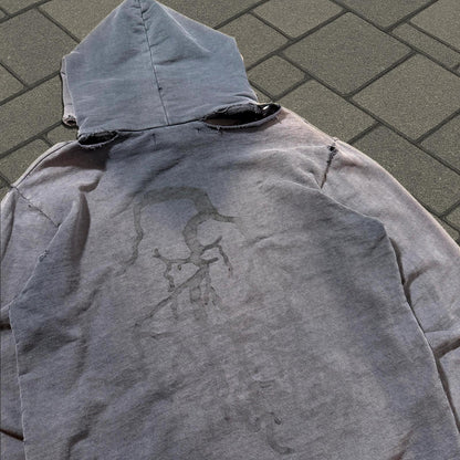 AW02 Raf Simons Black Virginia Creeper Roots Hoodie