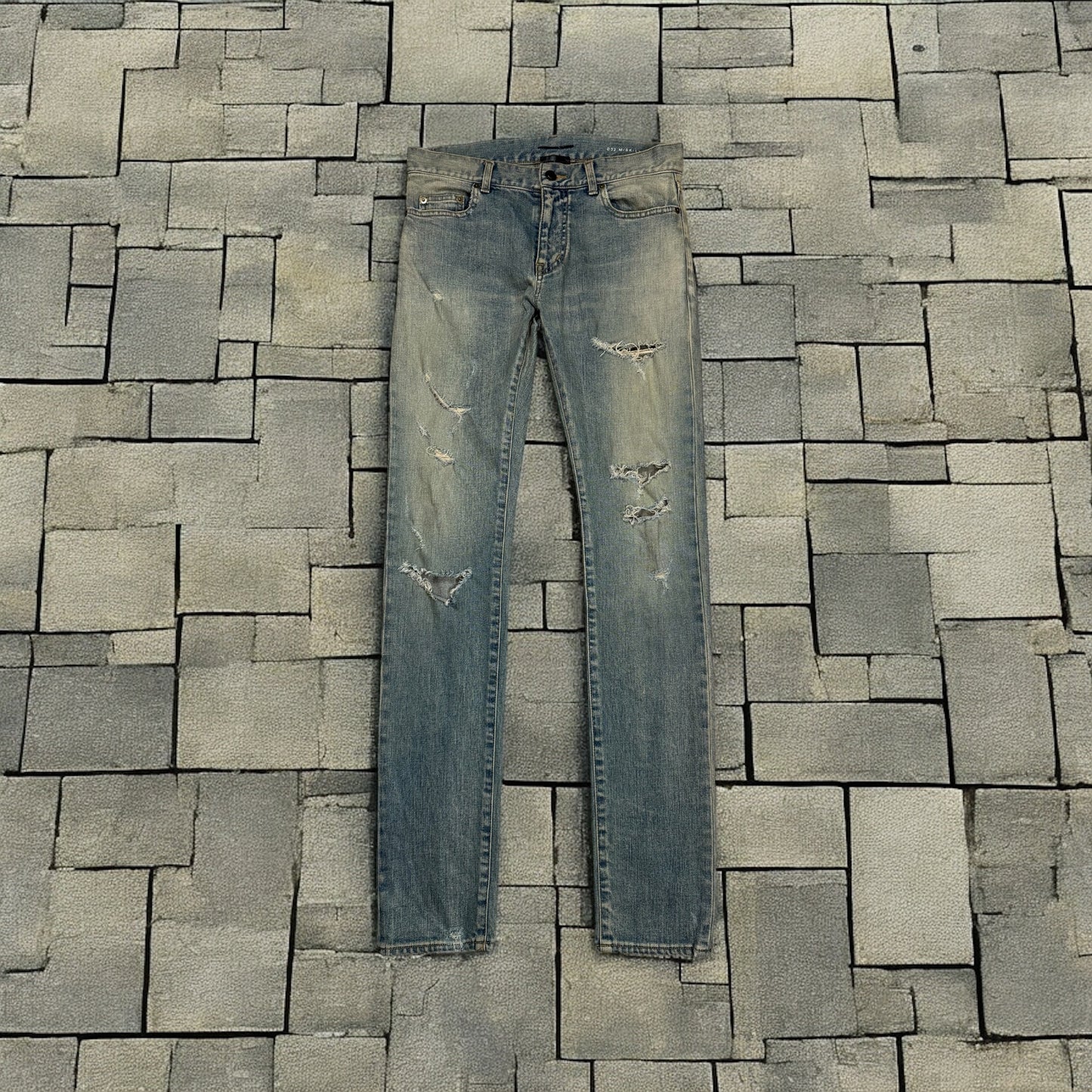 FW16 Saint Laurent Paris D02 Crash Denim
