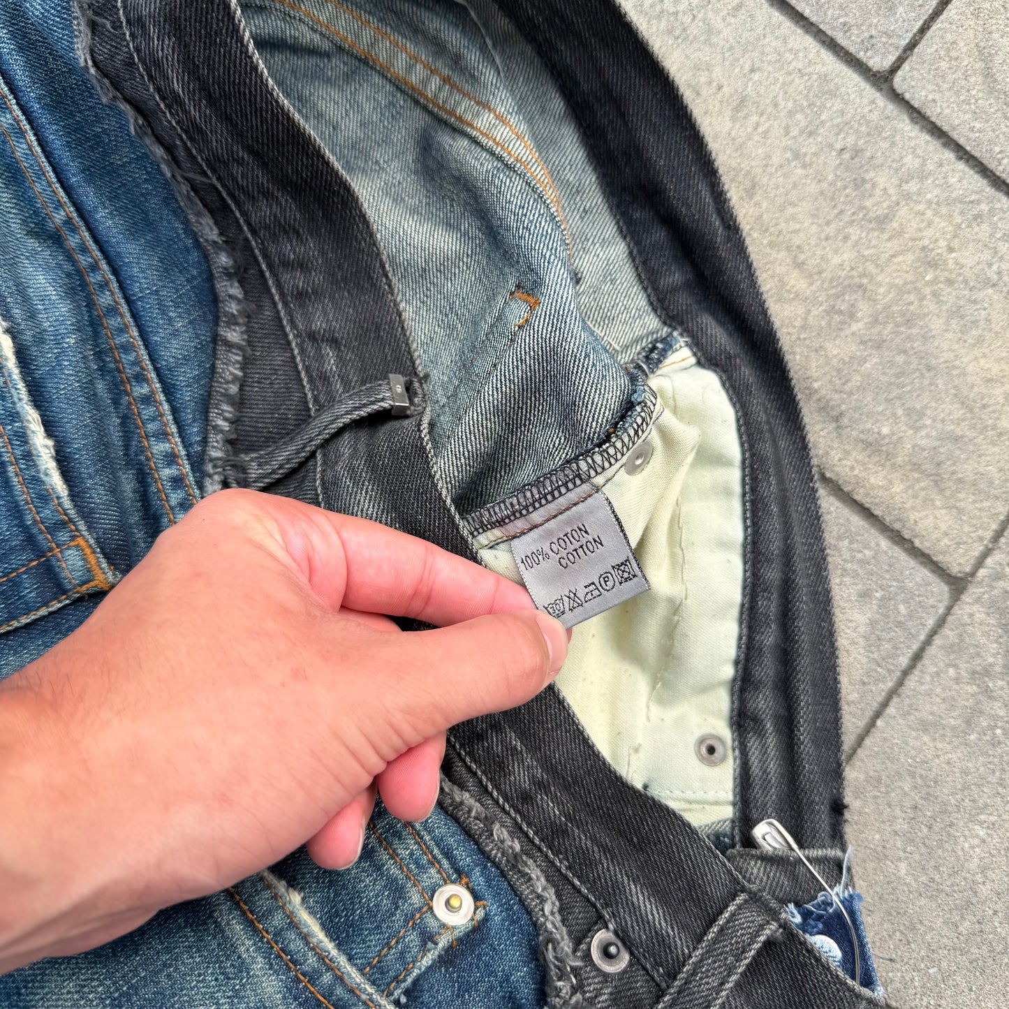AW06 Dior Homme Bootcut Cummerbund Denim