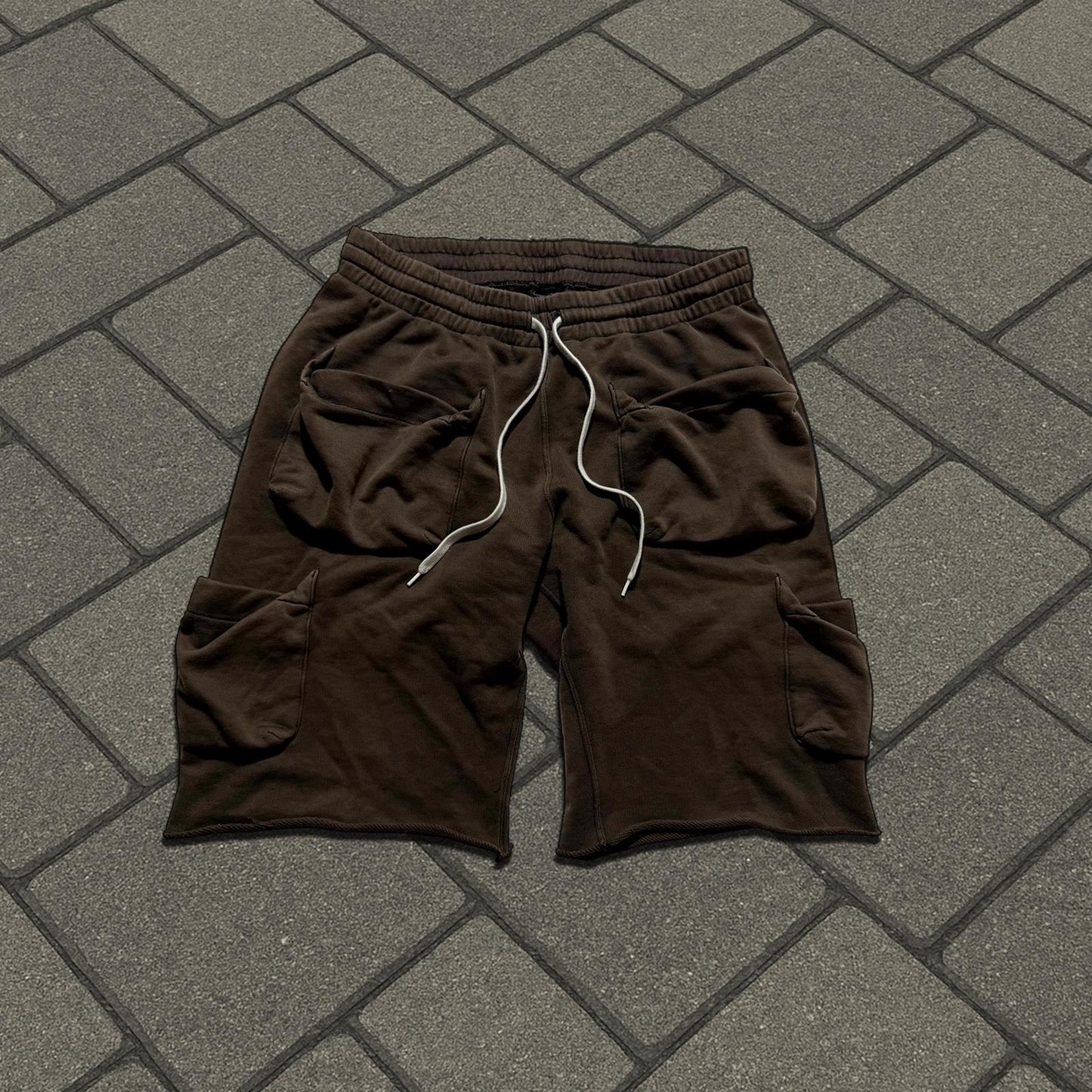 SS05 Number (N)ine Brown Nightcrawler Cargo Shorts