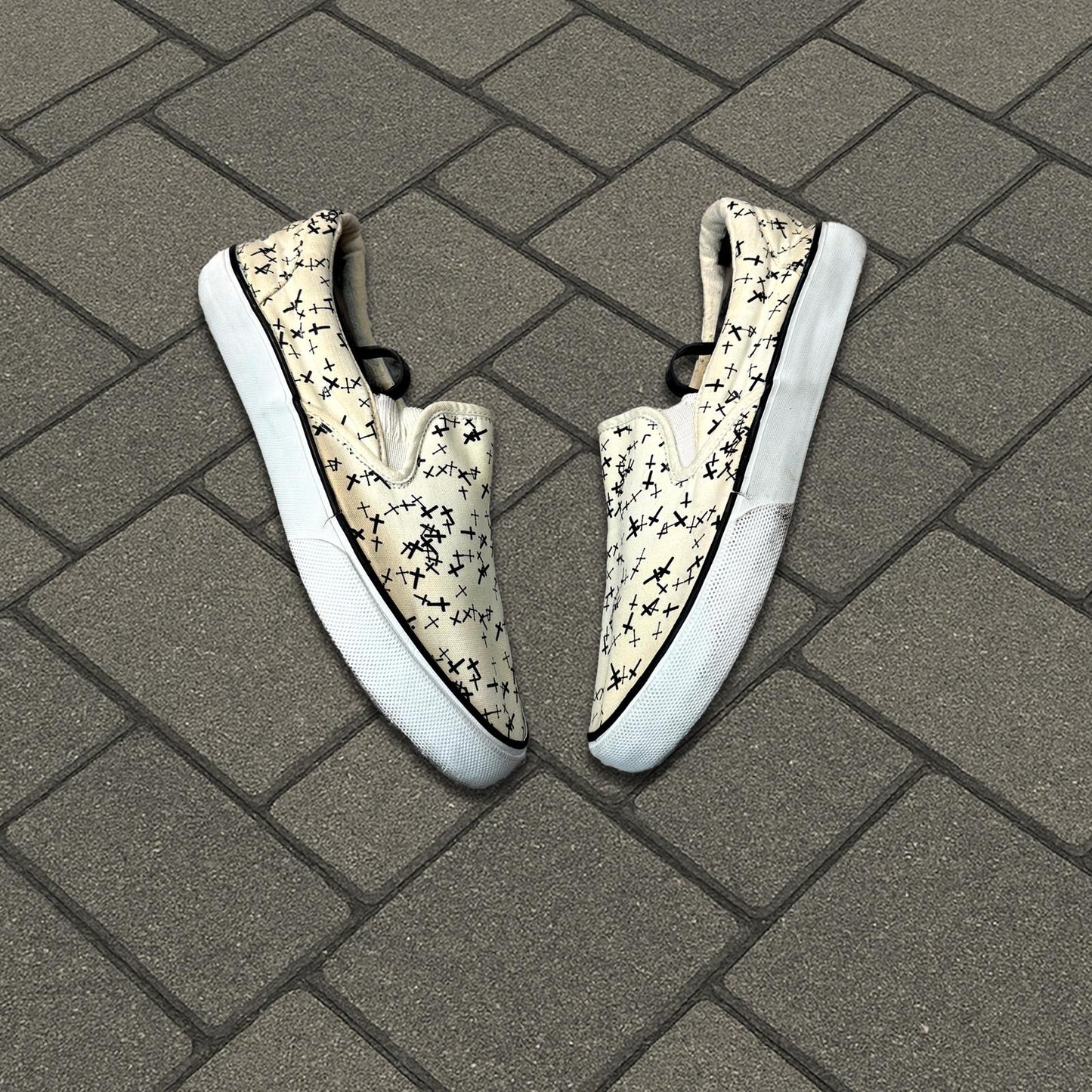 AW02 Undercover Crosses Slip On Shoes
