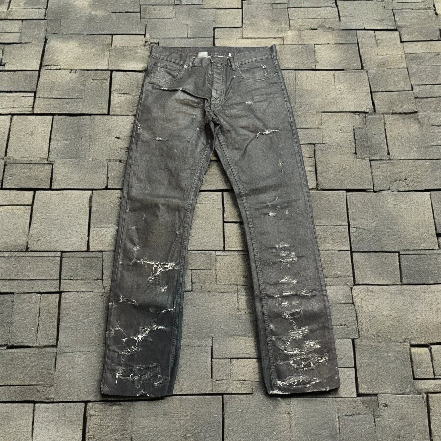 SS04 Dior Homme Strip Denim