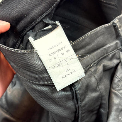 SS16 Rick Owens Waxed Memphis Cut Denim