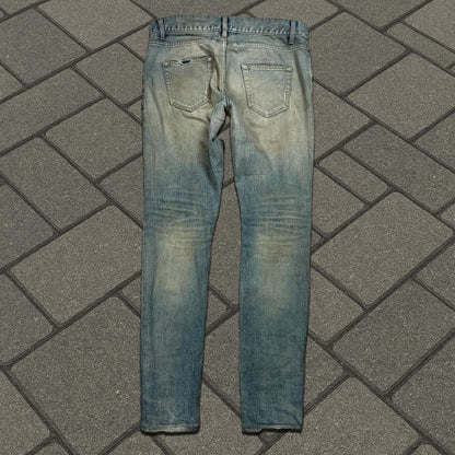 2016 Saint Laurent Paris Blue Crash D02 Denim