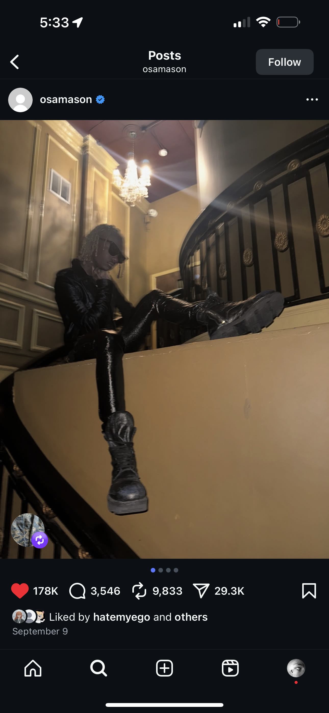 Rick Owens Black Waxed Megatooth Boots
