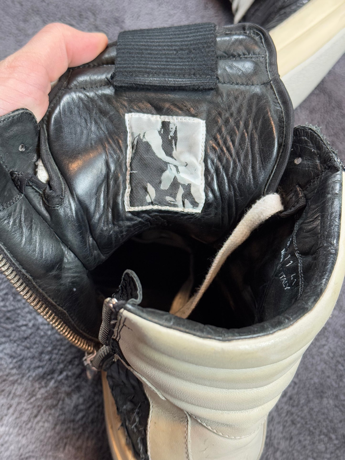 2010 Rick Owens Snakeskin Short Tongue Geobasket