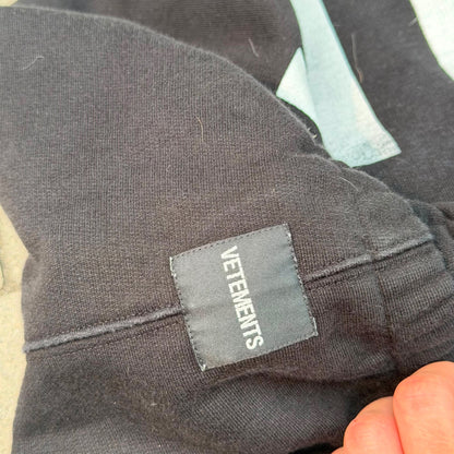 Vetements Logo Sweatpants Black