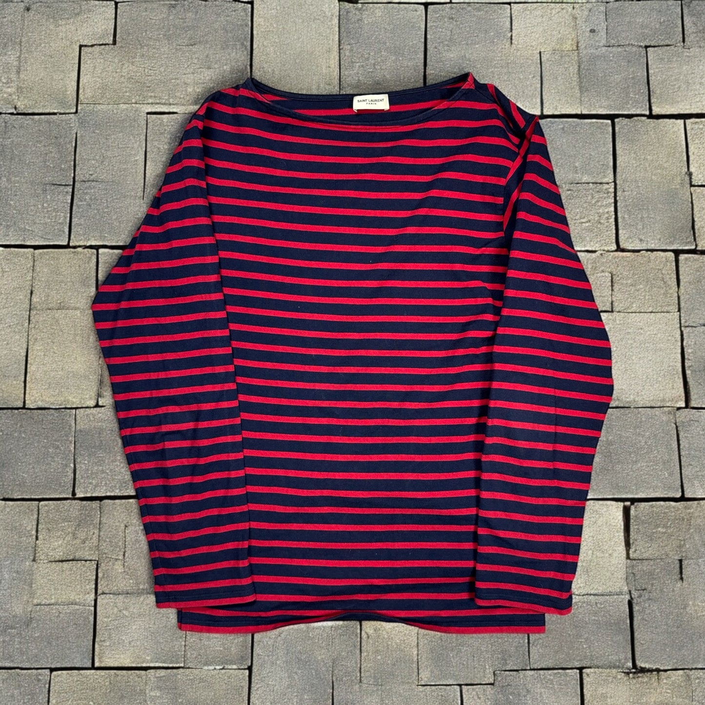 FW14 Saint Laurent Paris Striped Longsleeve