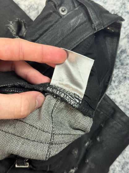 SS04 Dior Homme Waxed Strip Denim