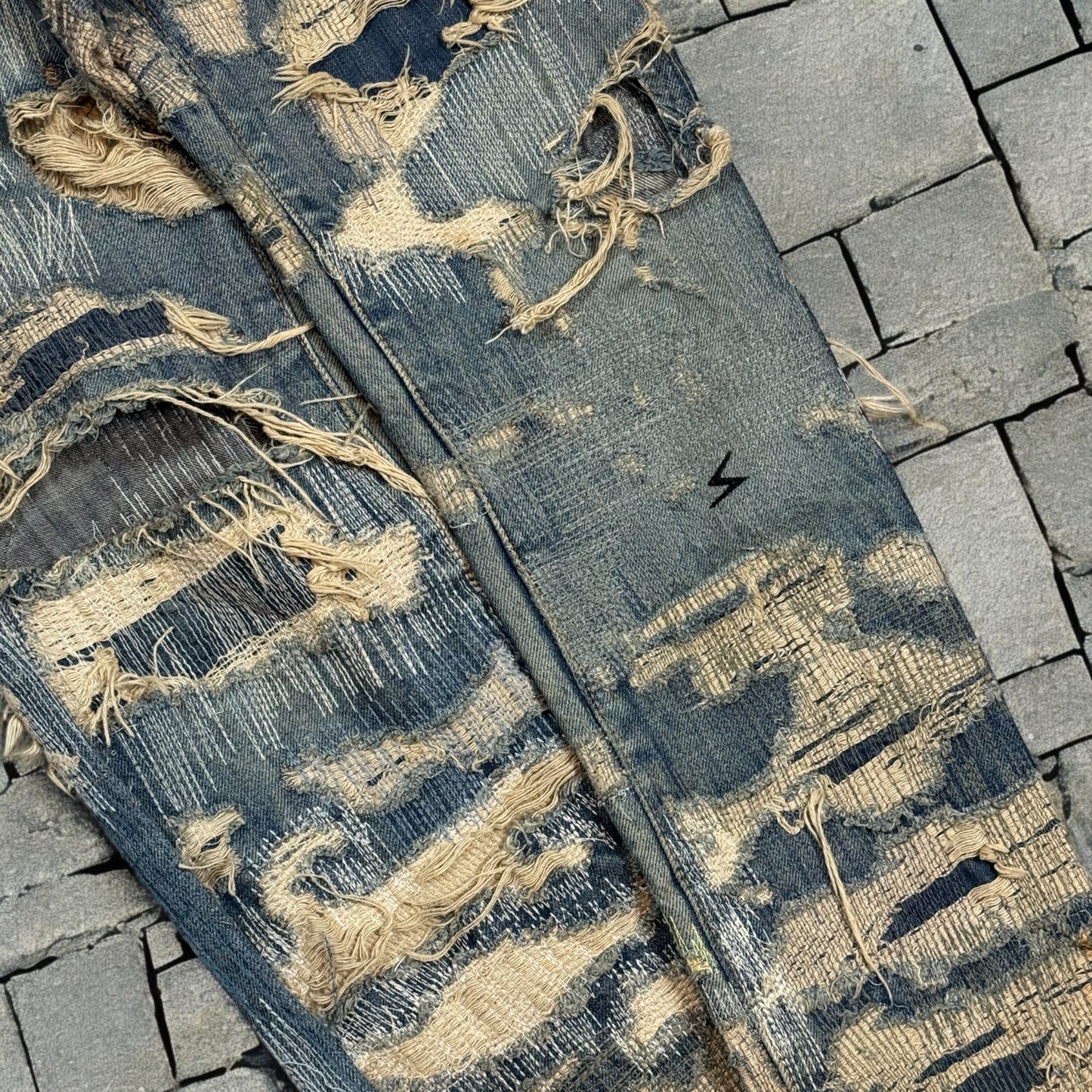 AW05 Undercover “Arts & Crafts” 85 Blue Boro Denim