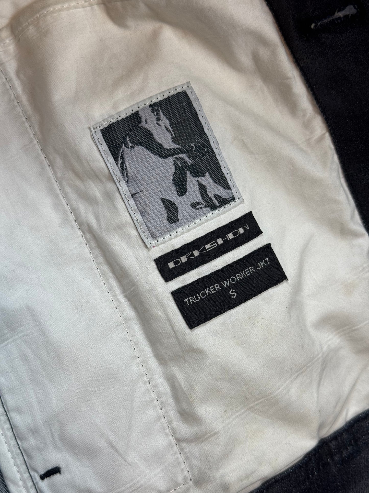 SS21 Rick Owens Waxed Denim Jacket