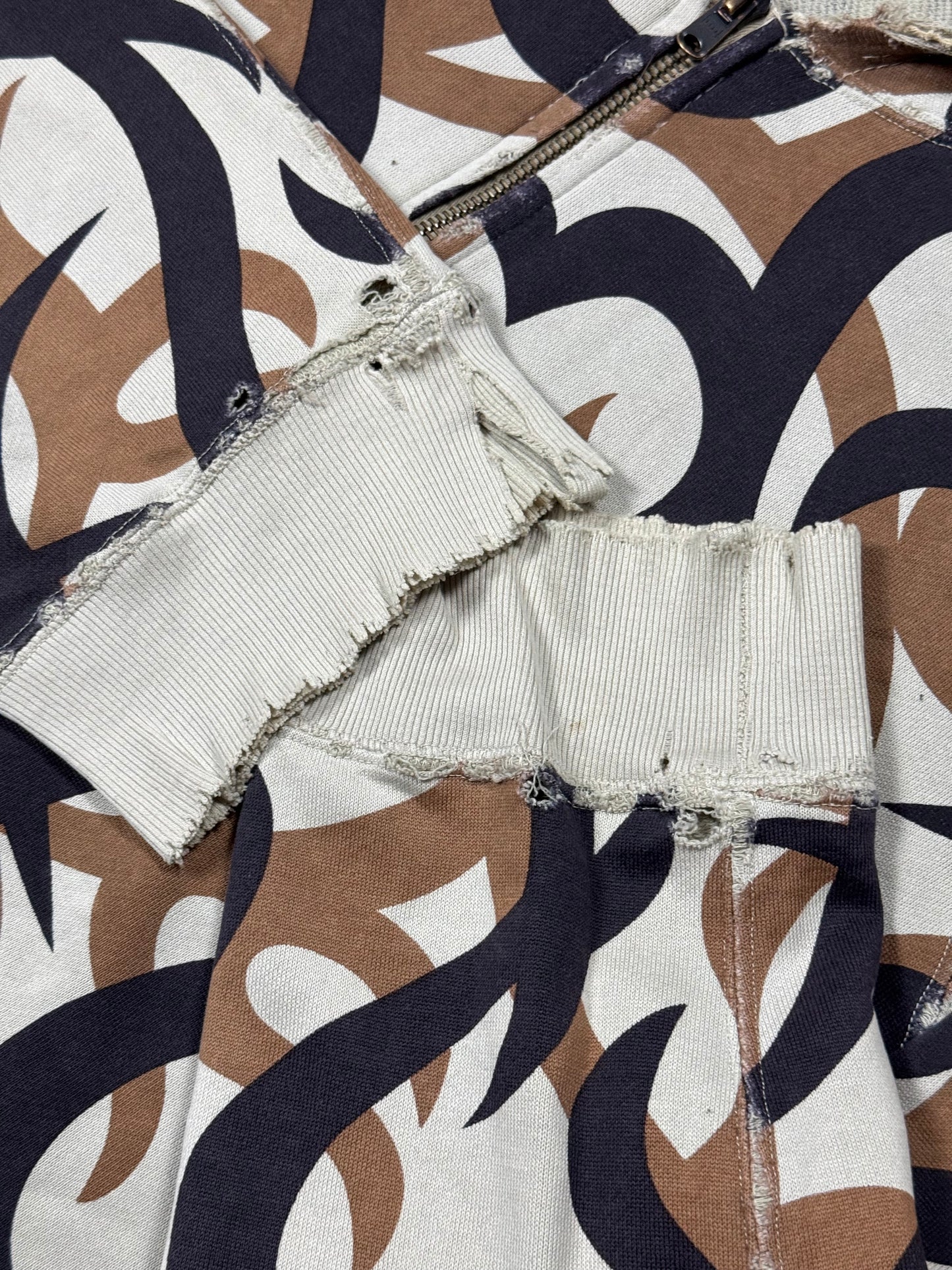 AW04 Number Nine Beige Tribal Zip