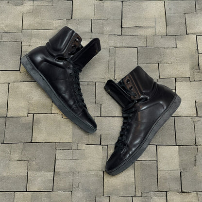 Saint Laurent Paris SL/01H Black Hi Top Sneakers