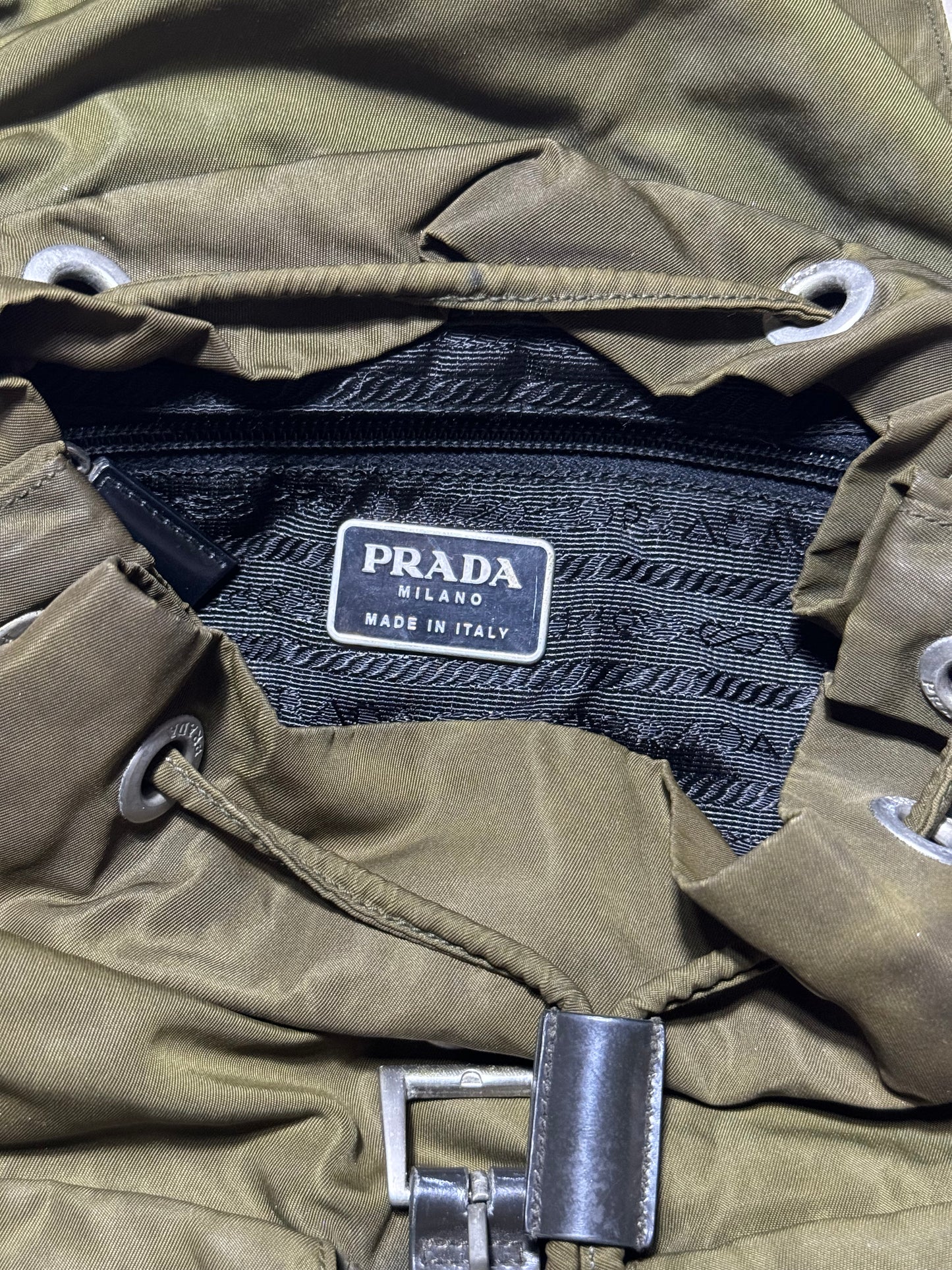 Prada Light Green Backpack