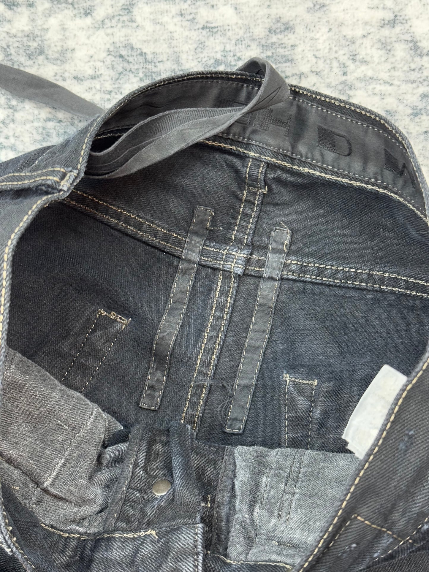 Rick Owens Olmar & Mirta Foil Denim
