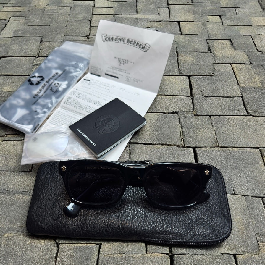 Chrome Hearts “Gittin Any?” Gold Sunglasses
