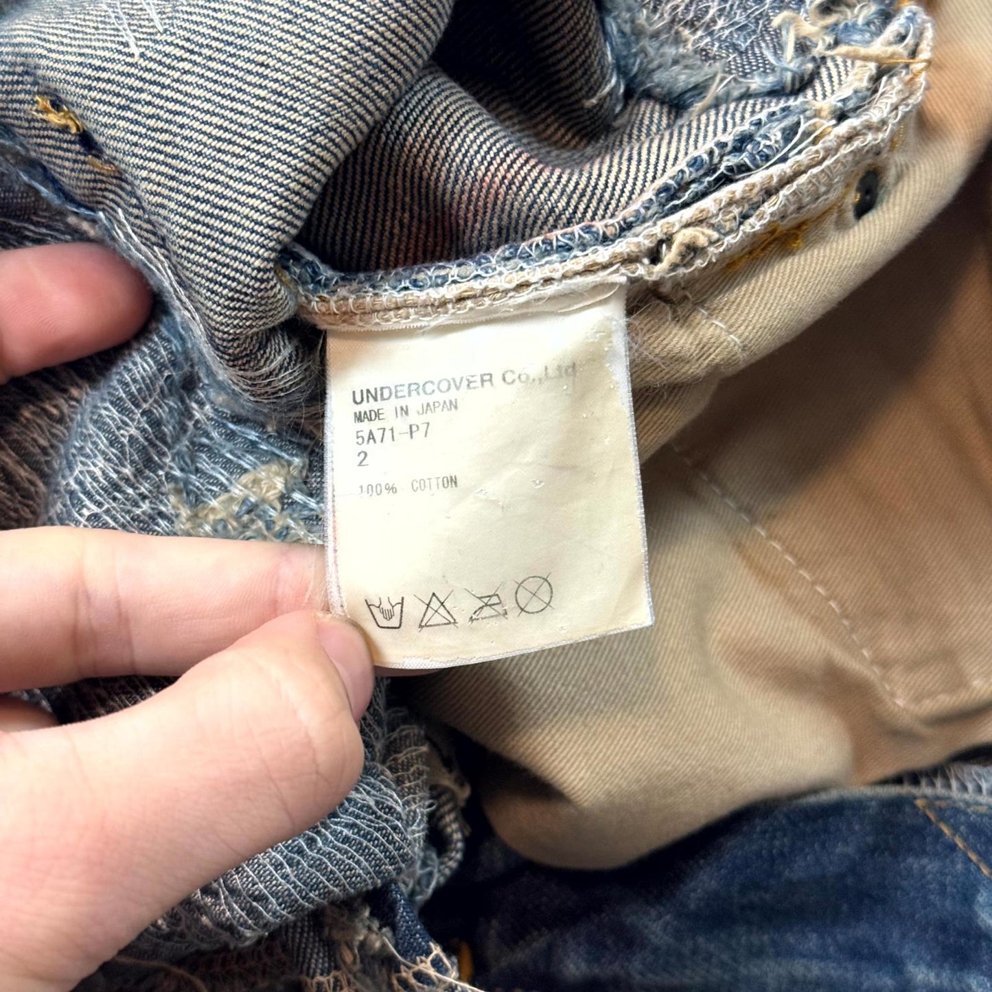 AW05 Undercover “Arts & Crafts” Blue 85 Denim