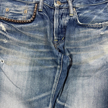 Hysteric Glamour Studded Pocket Denim Shorts