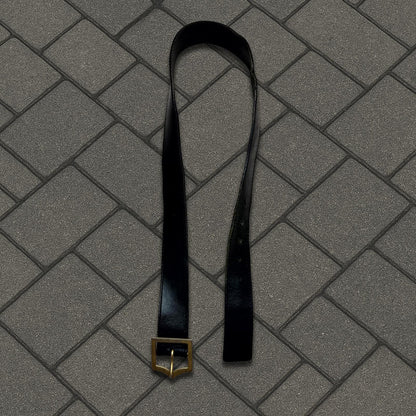 SS05 Dior Homme Black Leather D Point Belt