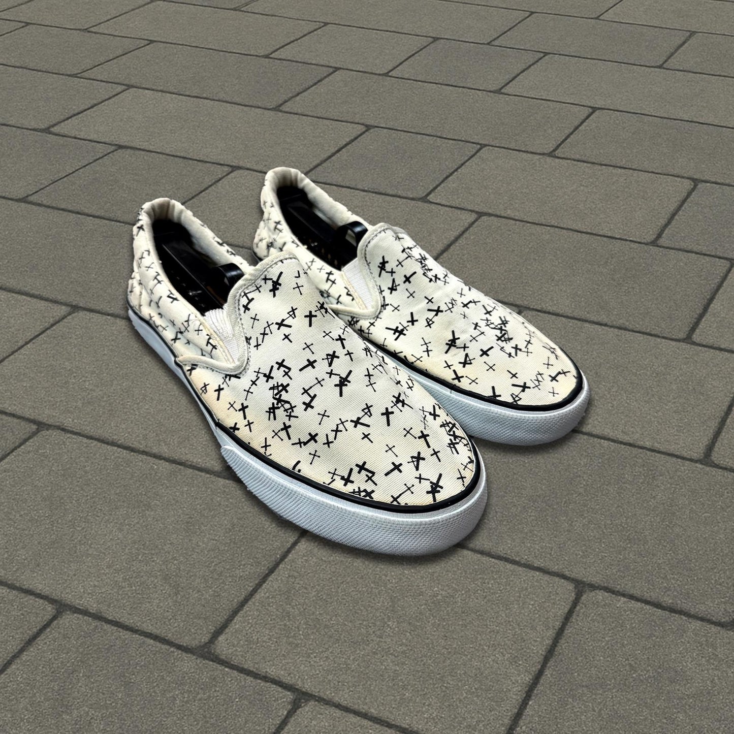 AW02 Undercover Crosses Slip On Shoes