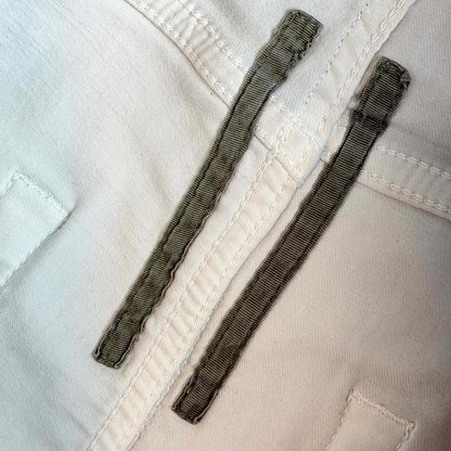 Rick Owens DRKSHDW Slashed White Detroit Cut Denim