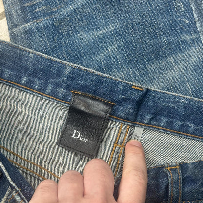 SS07 Dior Homme Blue Waxed Luster Denim