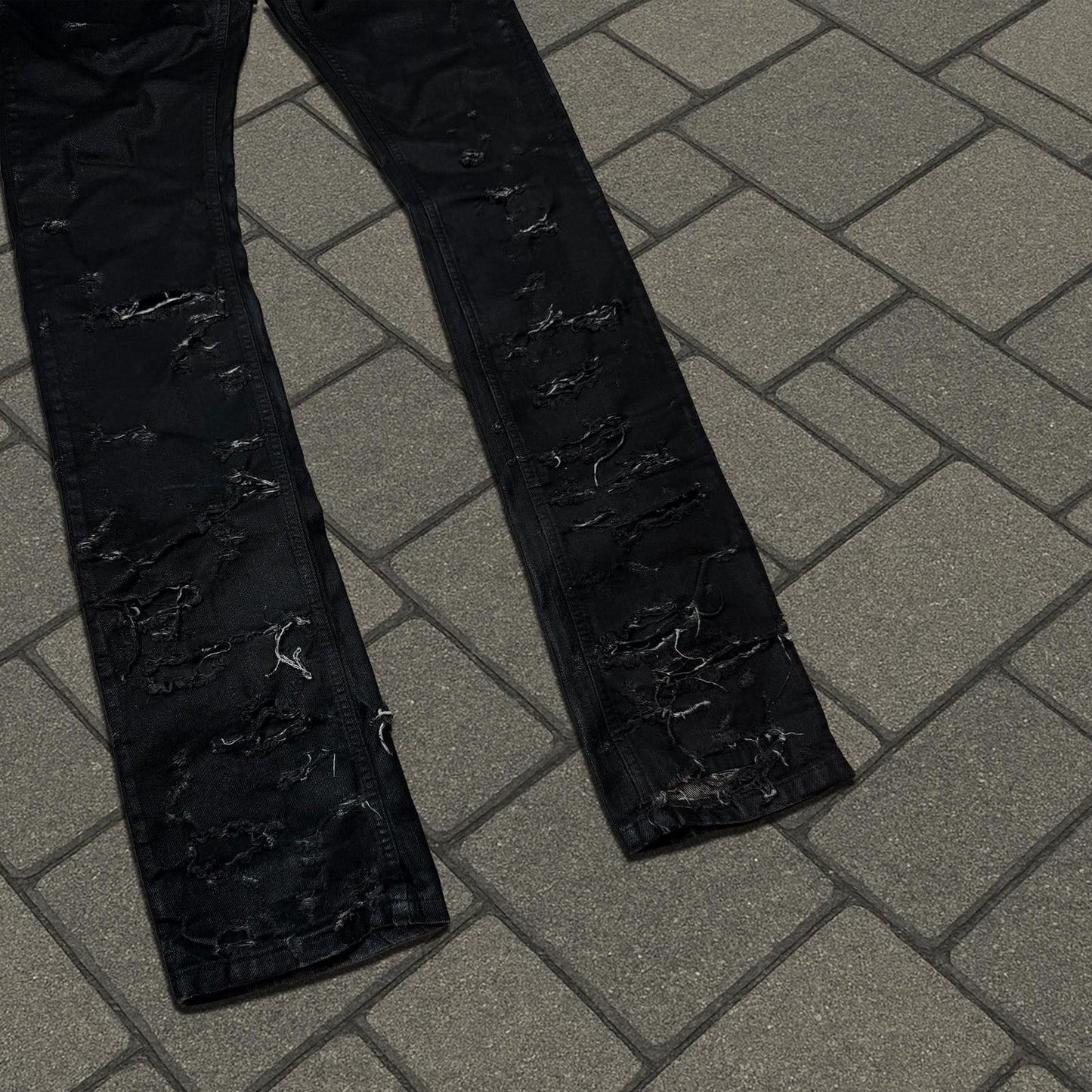 SS04 Dior Homme Waxed Strip Denim
