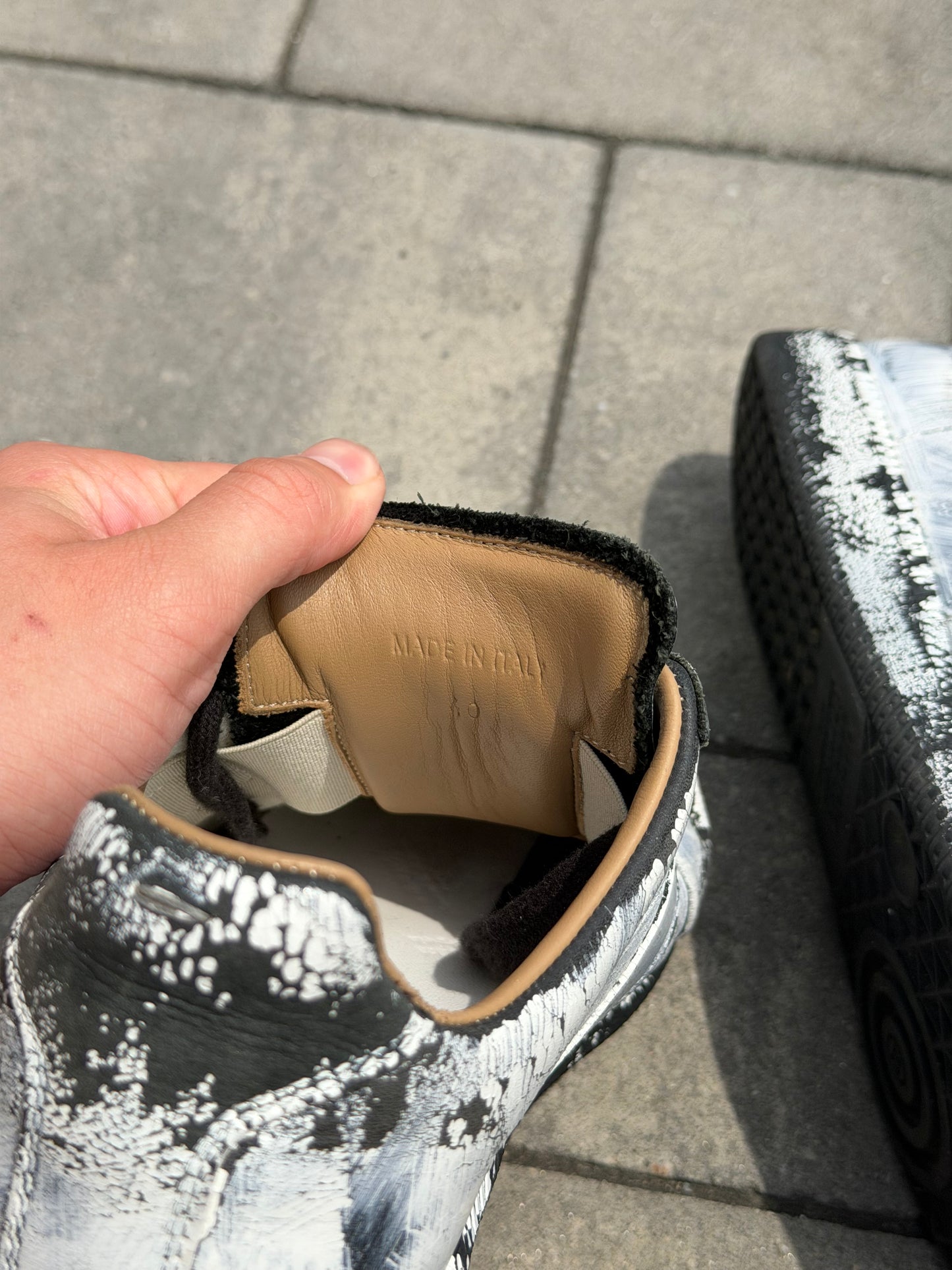 Maison Margiela White Painted Gat Sneaker