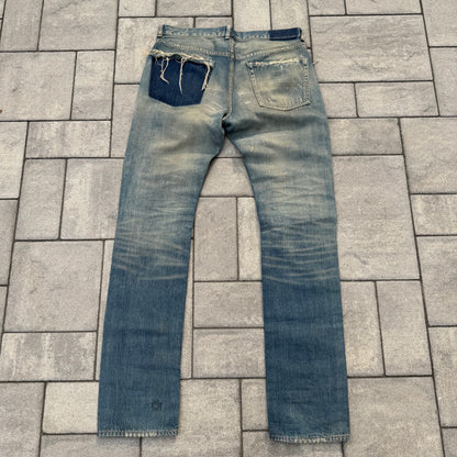 AW04 Undercover Red Yarn 68 Denim