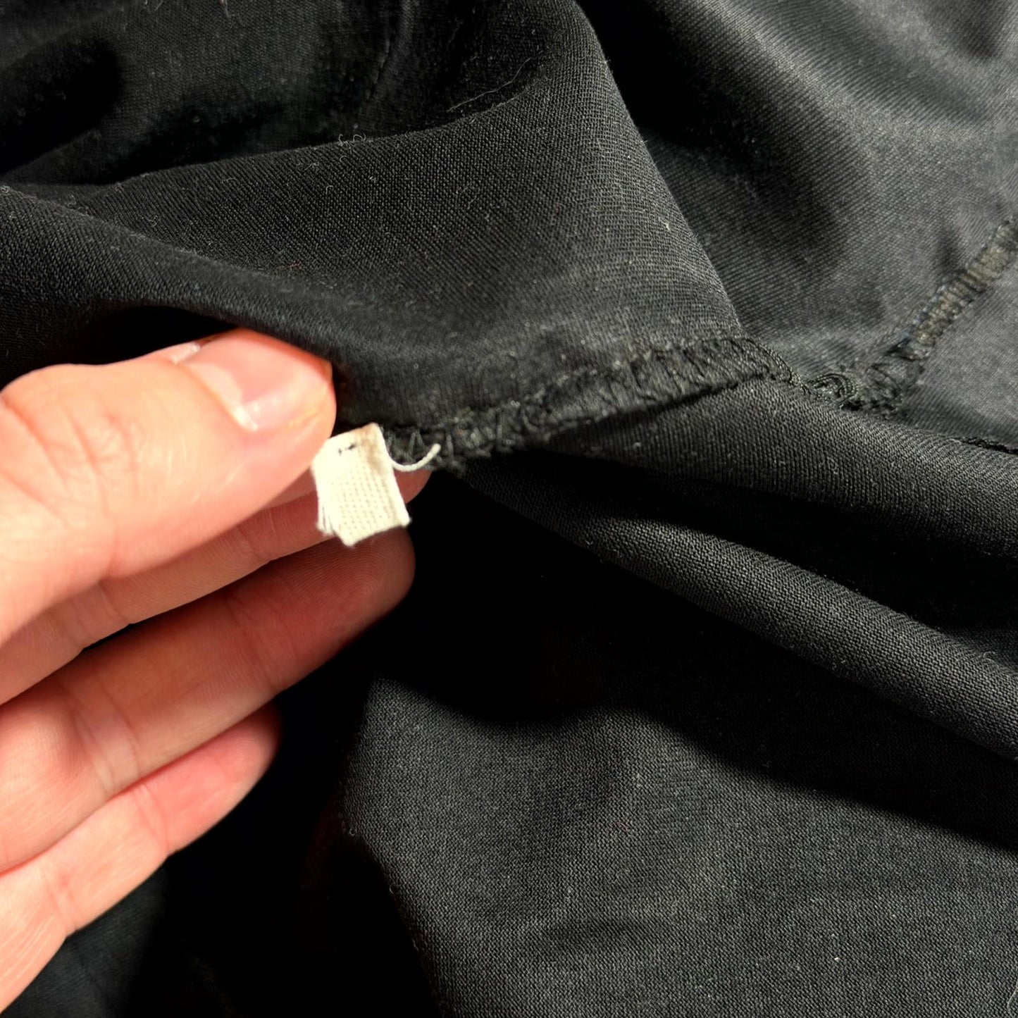 AW03 Dior Homme Black Waxed Luster Hoodie