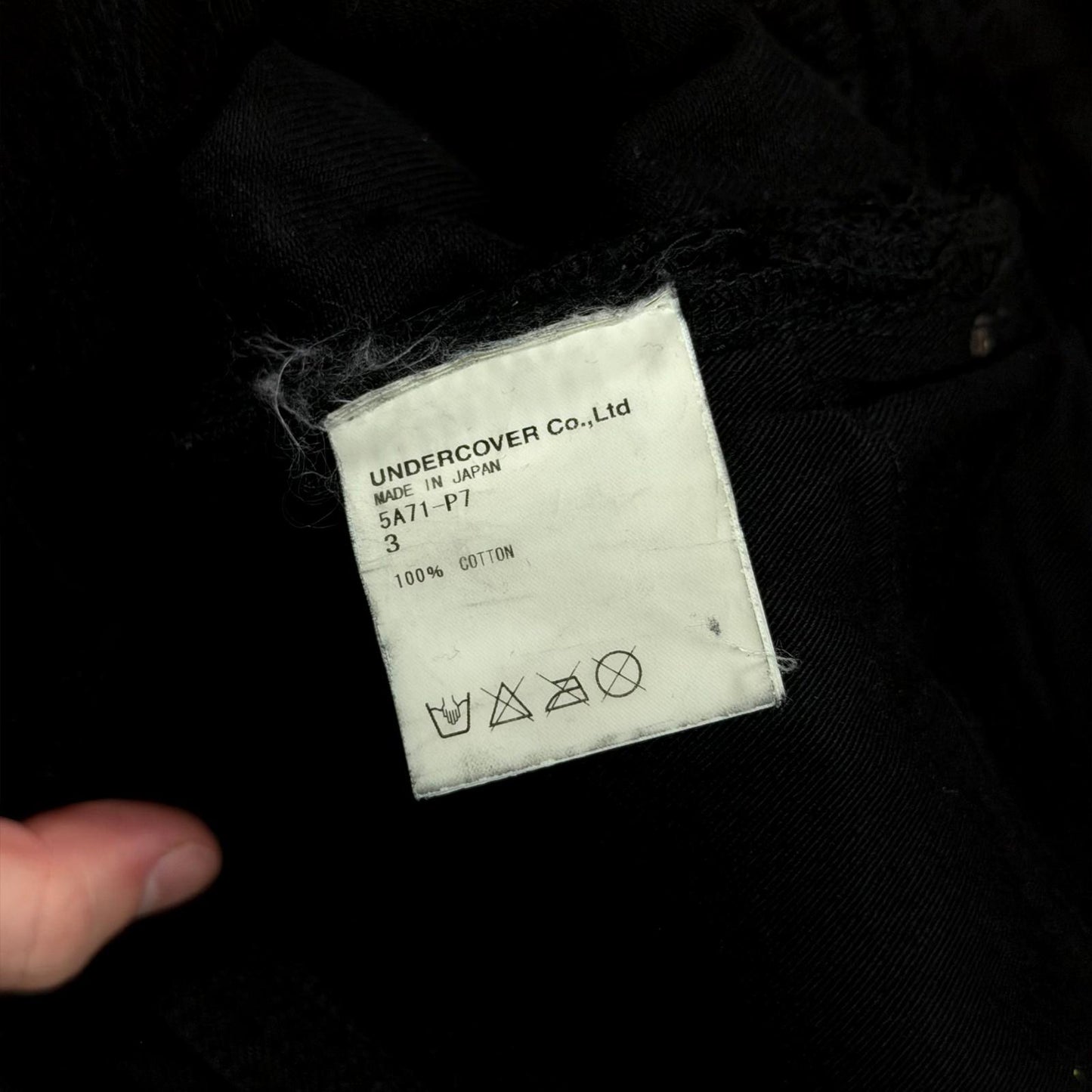 AW05 Undercover Black 85 Boro Denim