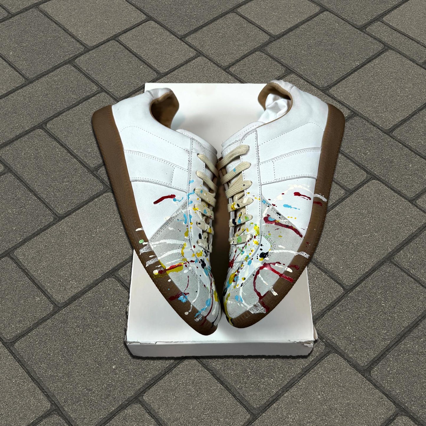 Maison Margiela White Paint Splatter Gat