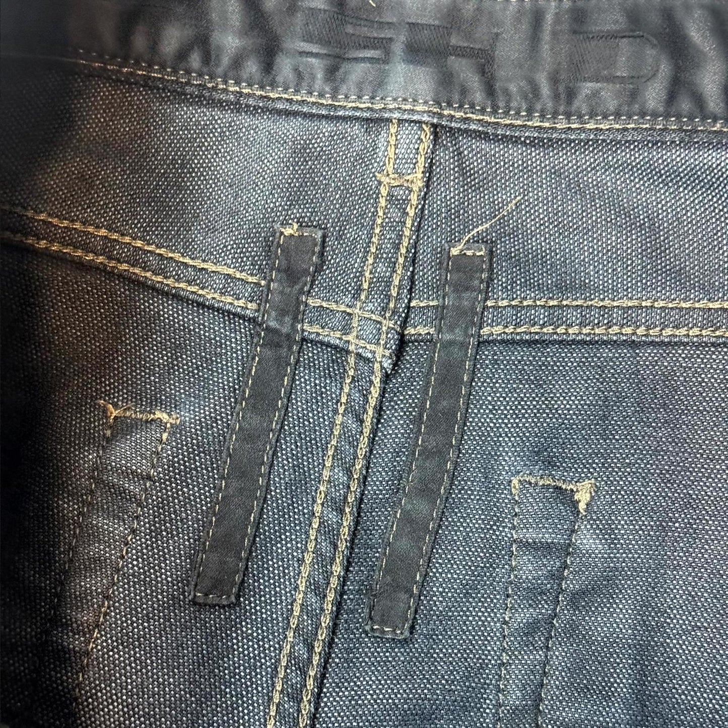 SS09 Rick Owens Black Banana Cut Denim