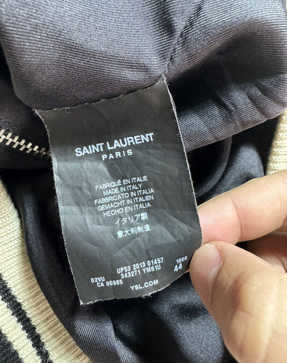 YSL Bloodluster Satin Bomber Jacket