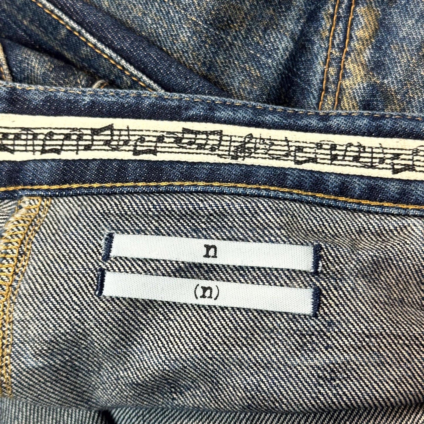 SS07 Number Nine Mudwash Pain Denim