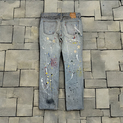 SS06 Number Nine Studded Painter Denim