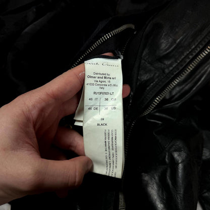 FW13 Rick Owens Plinth Leather Jacket