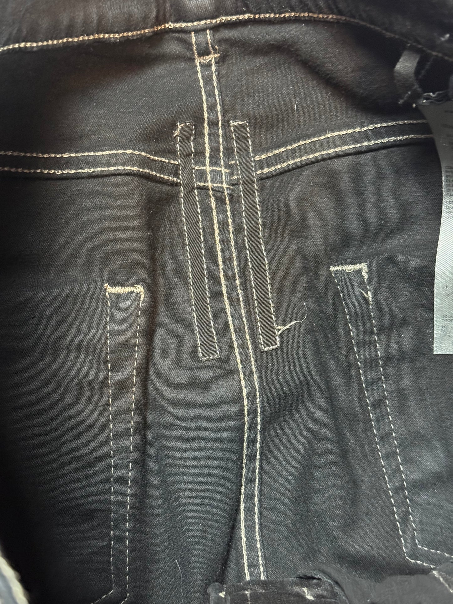 Rick Owens Waxed Detroit Cut Denim