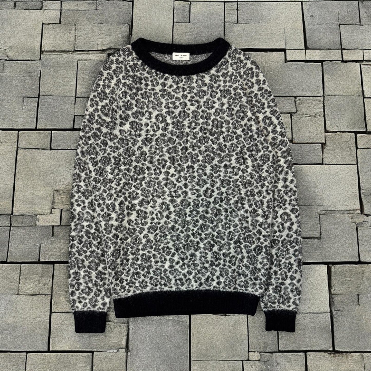 SS15 Saint Laurent Paris Baby Cat Mohair Sweater