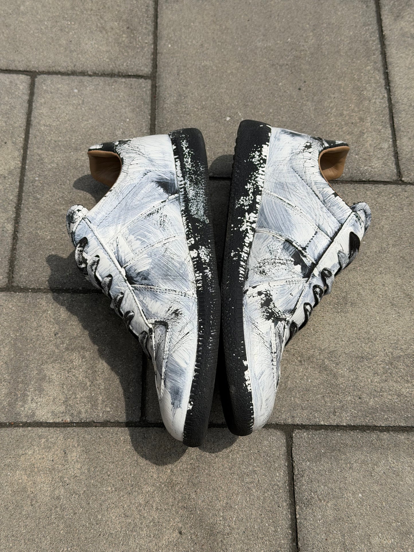 Maison Margiela White Painted Gat Sneaker