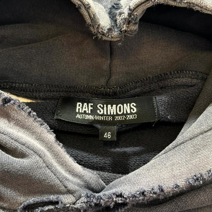 AW02 Raf Simons Black Virginia Creeper Roots Hoodie