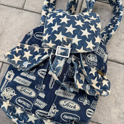 Hysteric Glamour Logos Denim Backpack