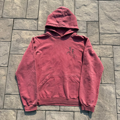 AW02 Raf Simons Red Virginia Creeper Roots Hoodie