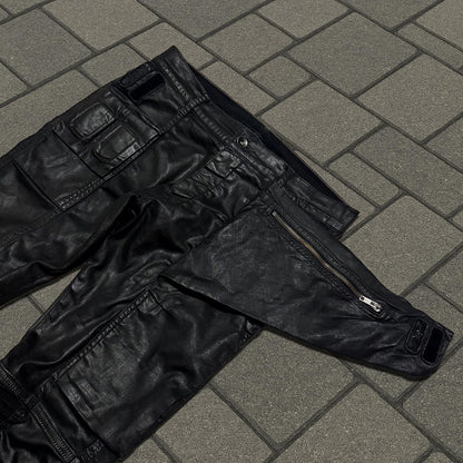 SS16 Rick Owens Black Waxed Memphis Cut Denim