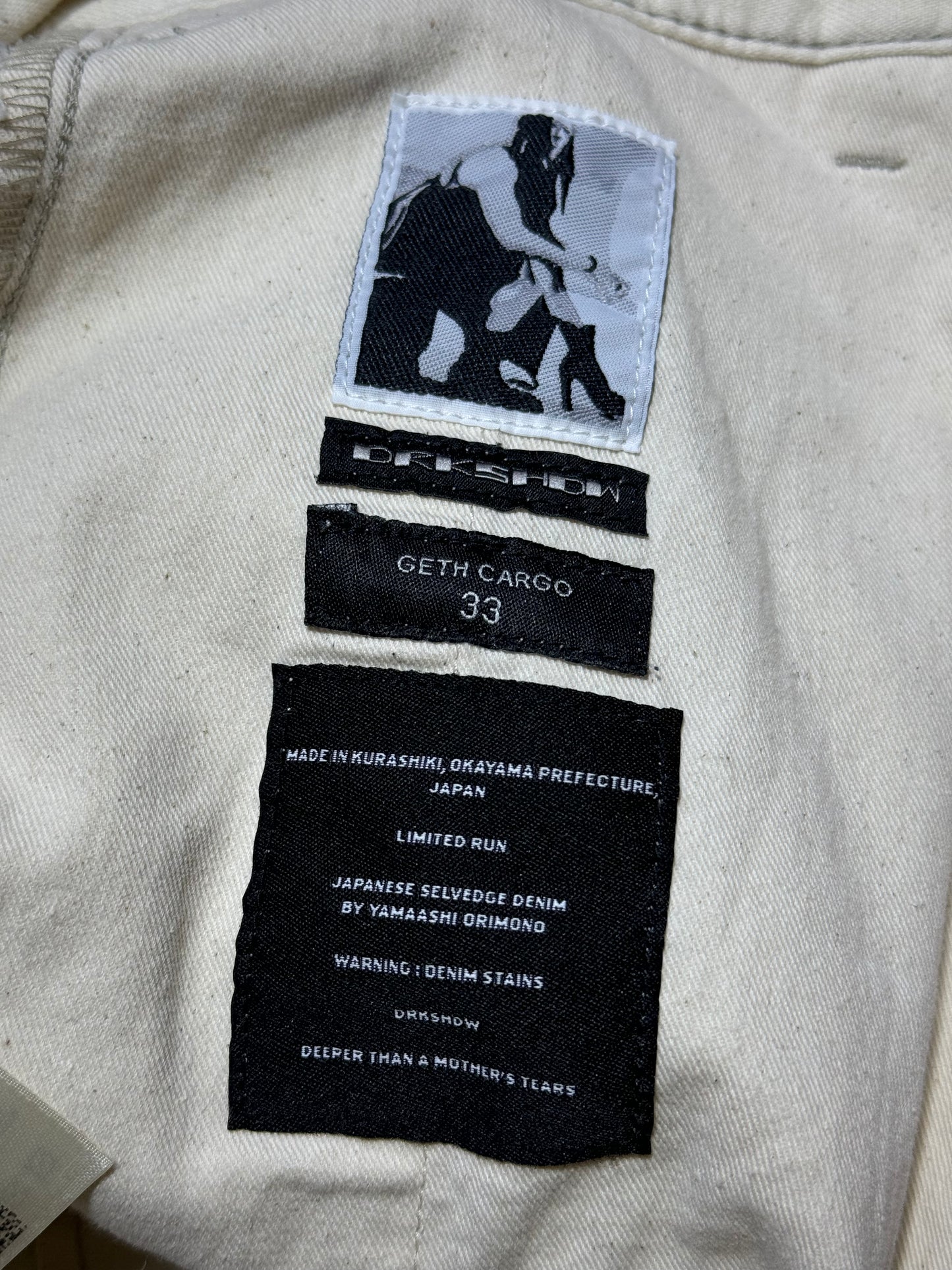 Rick Owens Japanese Denim Geth Cargo’s