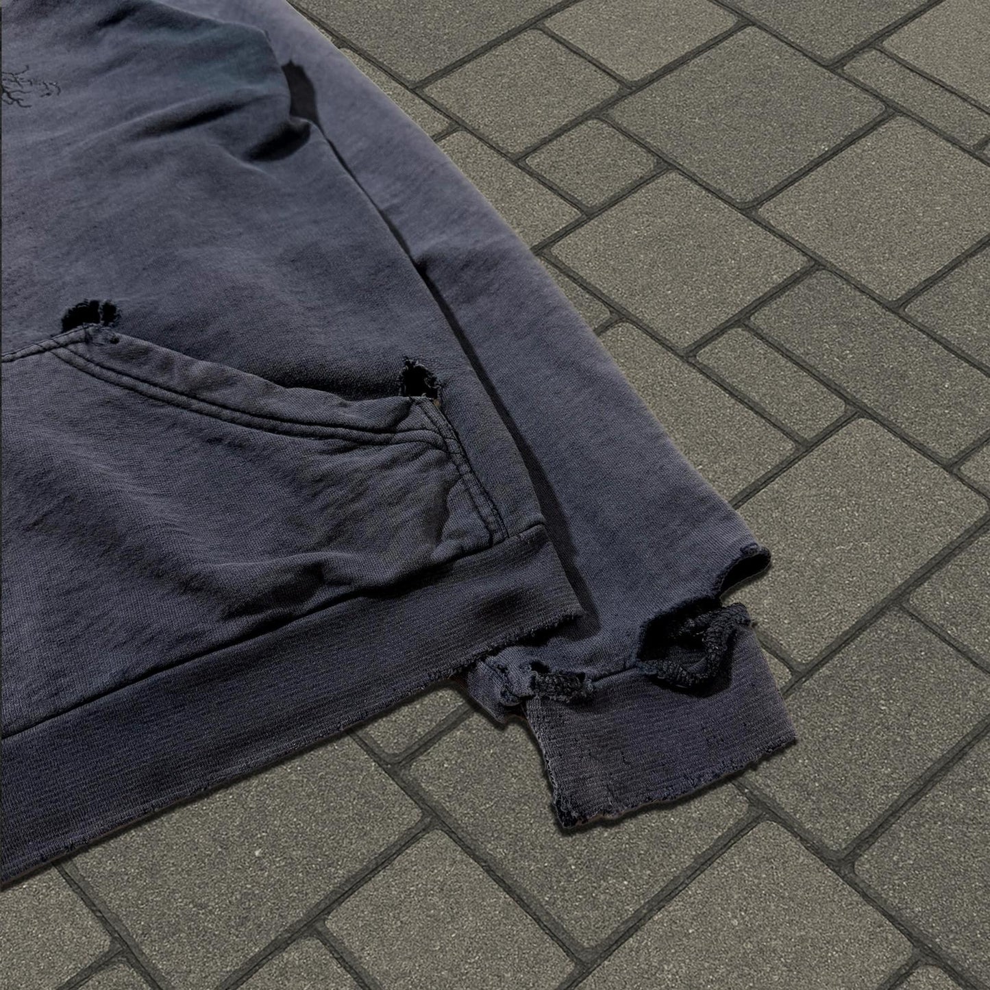 AW02 Raf Simons Black Virginia Creeper Roots Hoodie