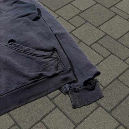AW02 Raf Simons Black Virginia Creeper Roots Hoodie